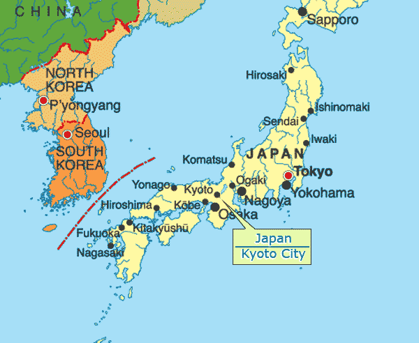 Киото карта
