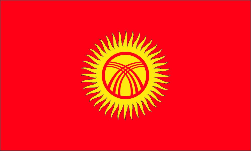 флаг Кыргызстана 