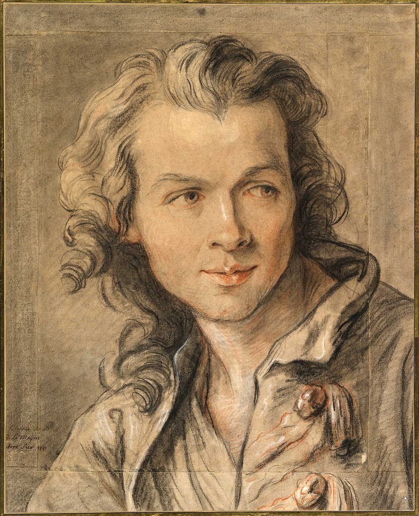 1741 Portrait of Étienne Maurice Falconet by Jean-Baptiste Lemoyne