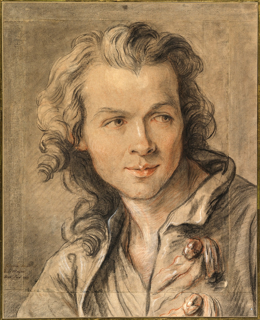 1741 Portrait of Étienne Maurice Falconet by Jean-Baptiste Lemoyne