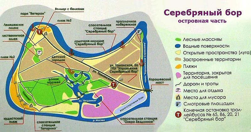 Серебряный Бор план