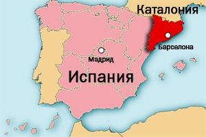 Каталония карта