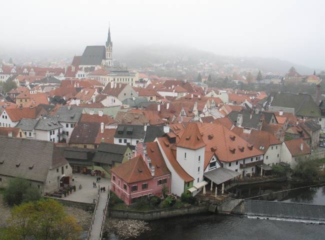 Панорама города Чешский Крумлов